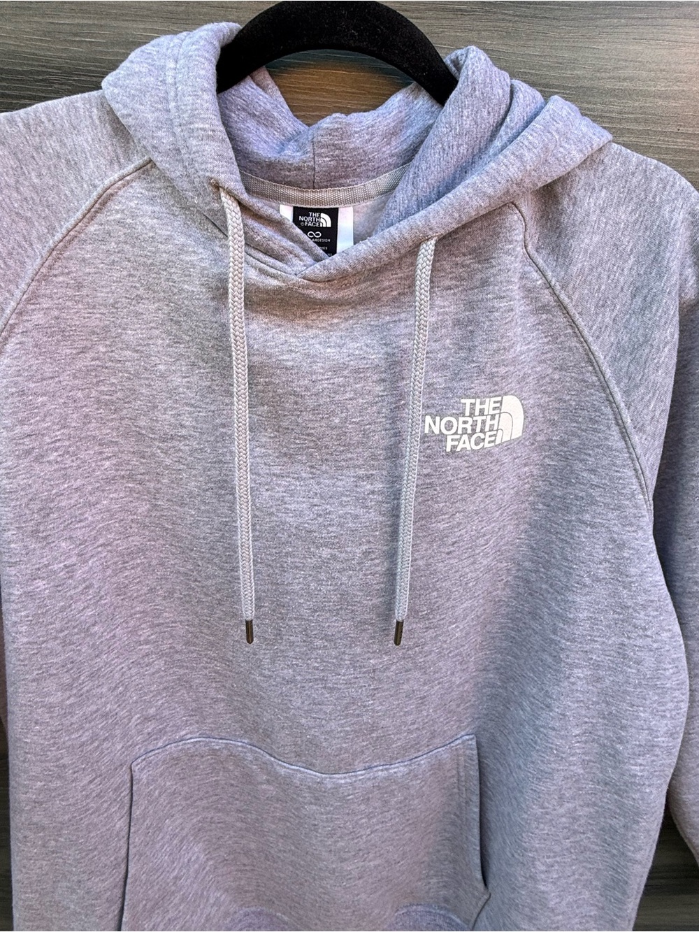 The North Face Circular Design Grey Pullover Hoodie Women's Size XL - Picture 4 of 9